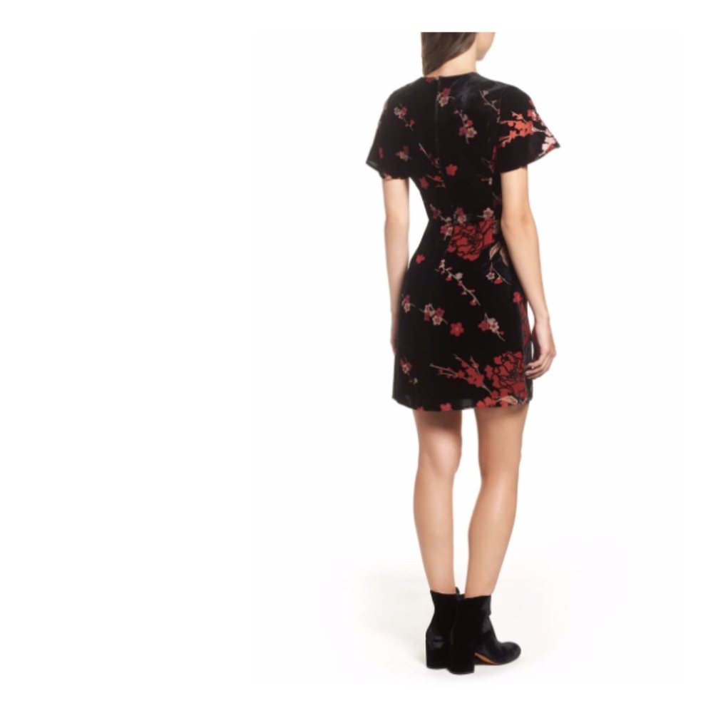 French Connection Wilma Devore Burnout Velvet A-Li - Picture 6 of 8